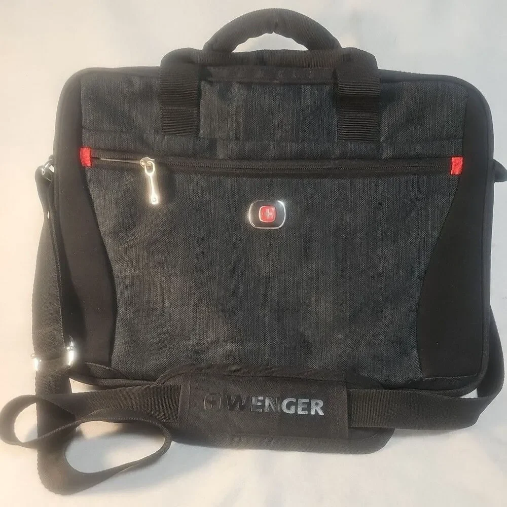 Wenger Swiss Army Laptop Computer Case Shoulder Bag Messenger Bag CarryOn Black